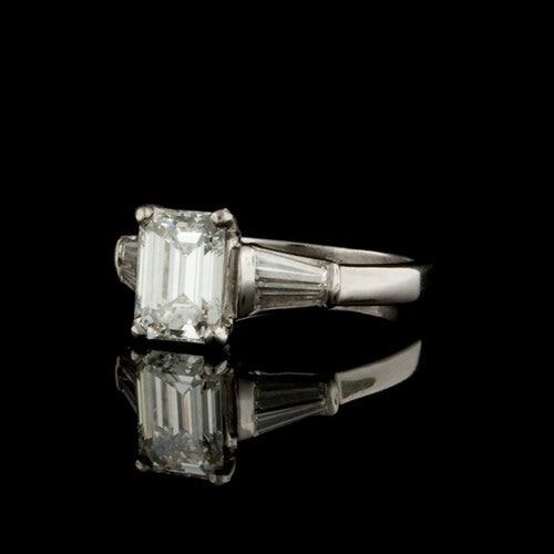 1.89ct tw GIA Emerald Cut Diamond Ring1