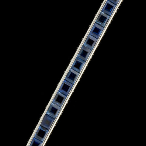 10.00ct tw Sapphire Tennis Bracelet