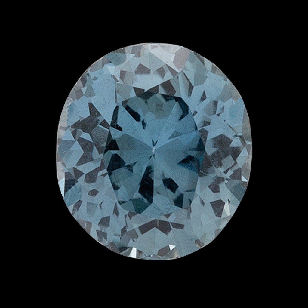 GIA 1.53-ct Unheated Grayish Blue Oval Cut Loose Sapphire