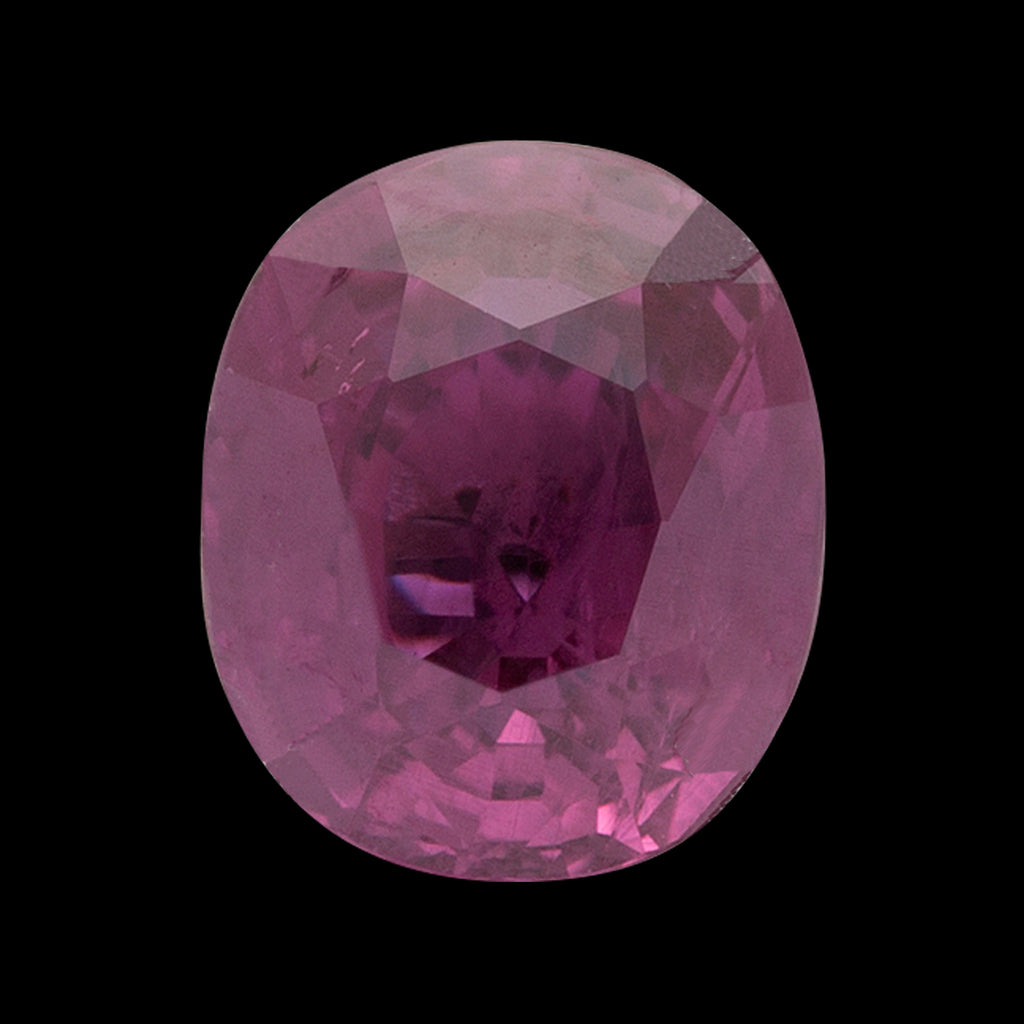 GIA 2.71-ct Purplish Red Cushion Cut Loose Sapphire