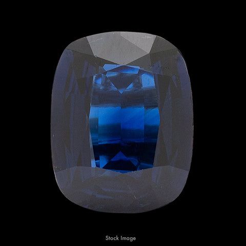GIA 8.35-ct Blue Cushion Cut Loose Sapphire
