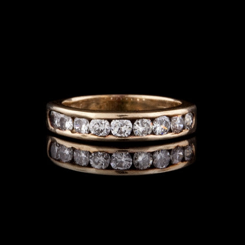14KT Gold & Diamond Band Ring