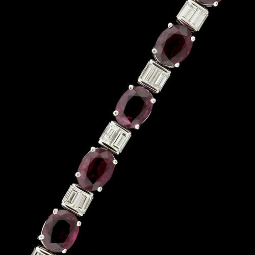 17.00ct Ruby & Diamond Bracelet