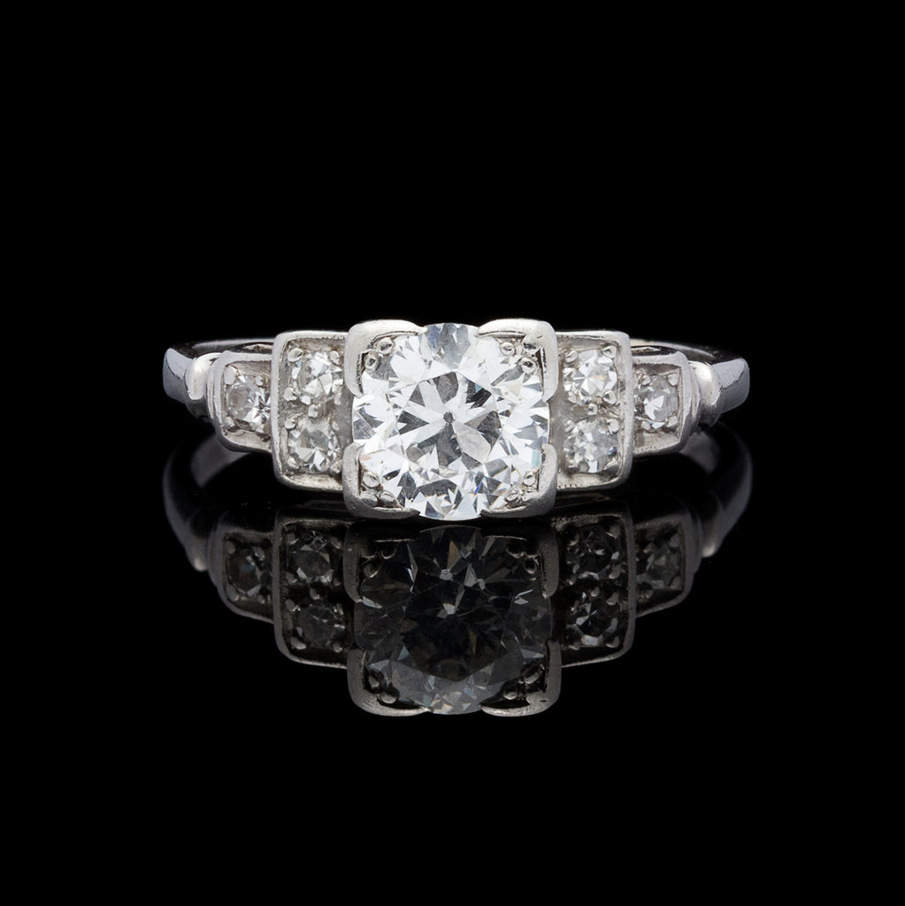 Diamond and Platinum Engagement Ring