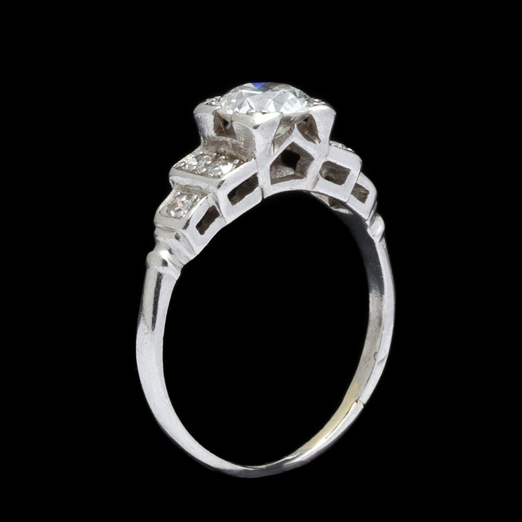 Diamond and Platinum Engagement Ring