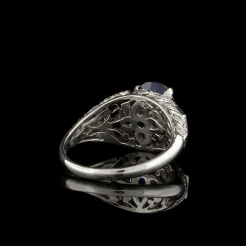 2.21ct Oval Sapphire & Diamond Ring1