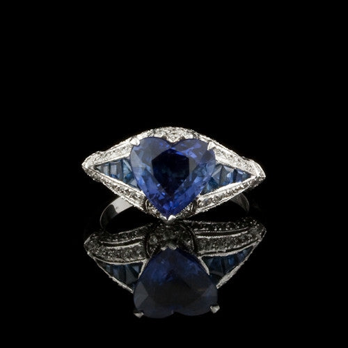 2.21ct Oval Sapphire & Diamond Ring