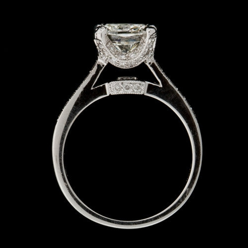 2.43ct tw Princess Cut Diamond Ring2