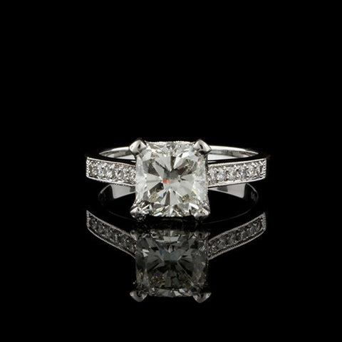 2.43ct tw Princess Cut Diamond Ring