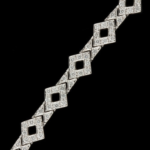2.75ct tw Diamond Shaped Link Bracelet