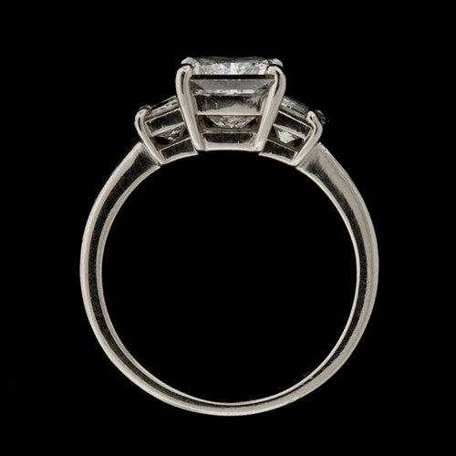 2.85ct tw Princess Cut Diamond GIA Ring2