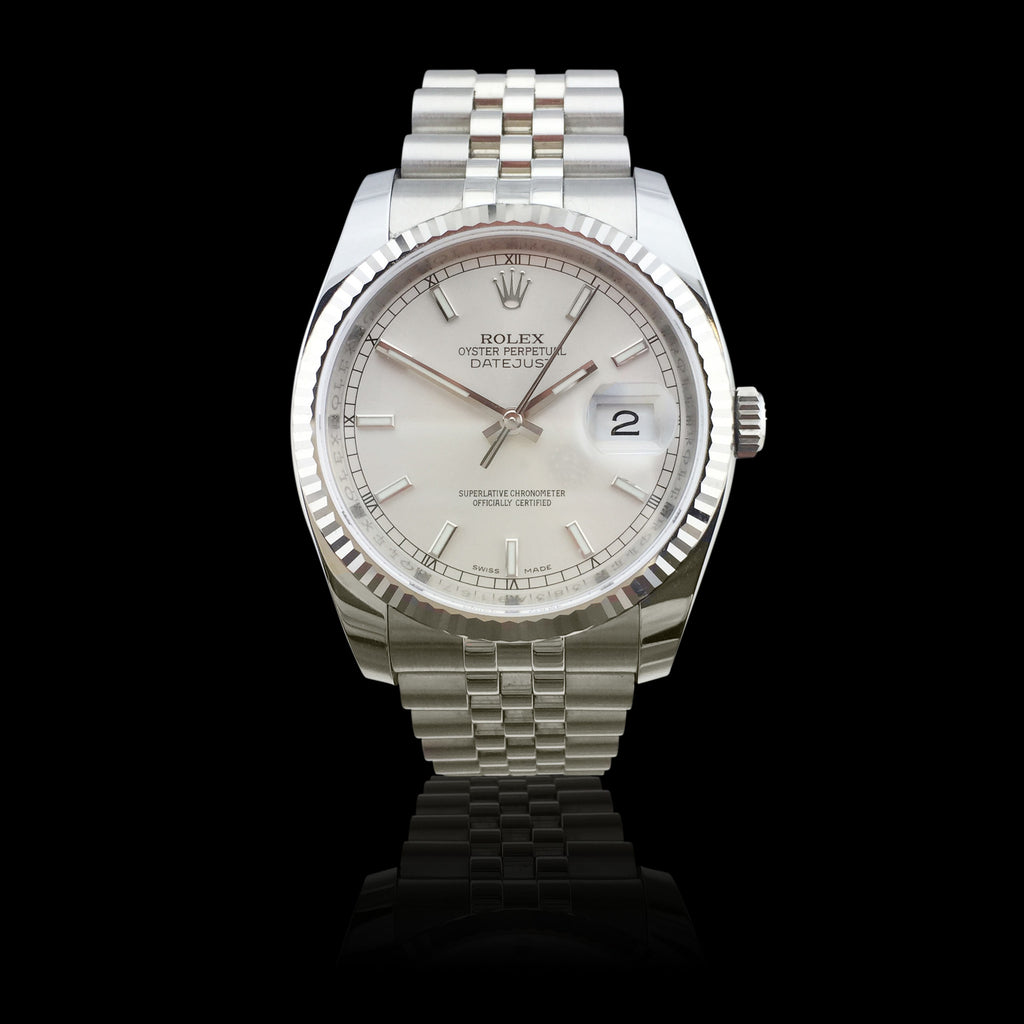 Rolex Stainless Steel Oyster Perpetual Datejust Wristwatch
