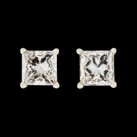 2.33ct tw Princess Cut Diamond Studs
