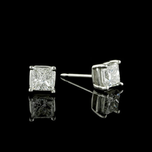 1.99ct tw Princess Cut Diamond Studs