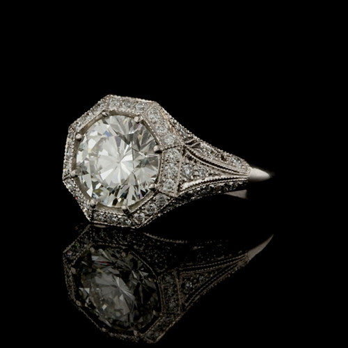 3.18ct tw Round GIA Diamond Ring1