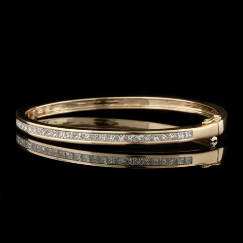 3.80ct tw Channel Set Diamond Bangle1