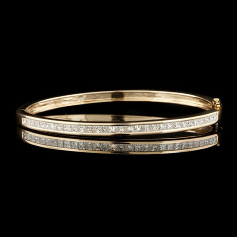 3.80ct tw Channel Set Diamond Bangle