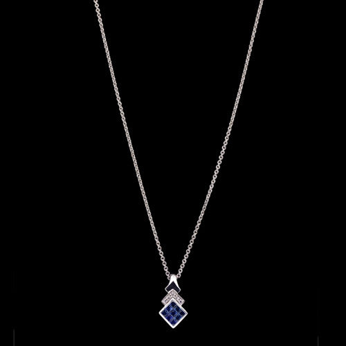 0.50ct Sapphire and Diamond Necklace
