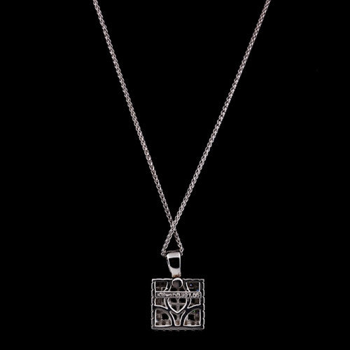 Tsavorite and Diamond Pendant Necklace