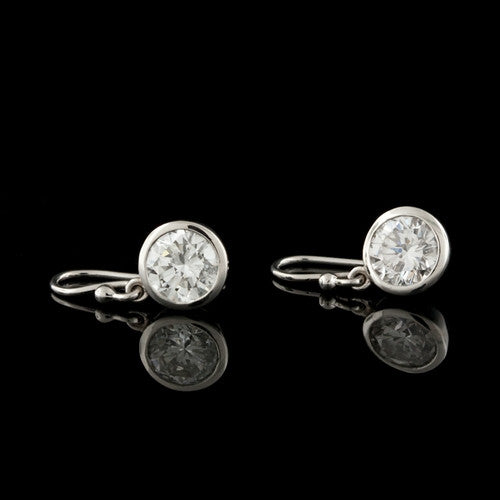 2.02ct tw Round Diamond Dangles