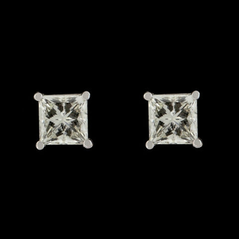 1.83ct tw Princess Cut Diamond Studs