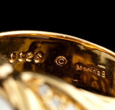 Marina B. Mabe Pearl & Diamond Ring