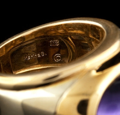 Marina B. Cabochon Amethyst Ring