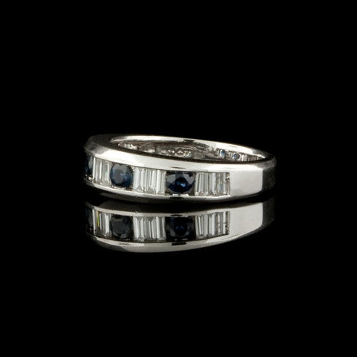 Diamond & Sapphire 14KT Band Ring
