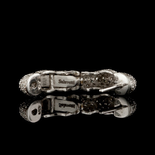 Salavetti Pave Diamond Hoop Earrings