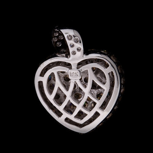 Brown Diamond Heart Pendant