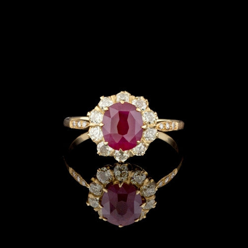 1.59ct Ruby & Diamond Ring