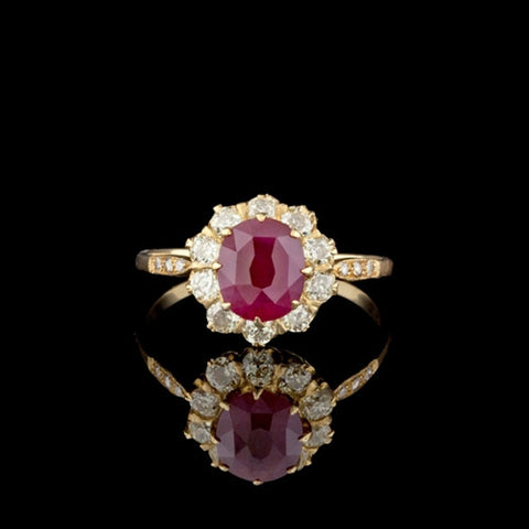 1.59ct Ruby & Diamond Ring