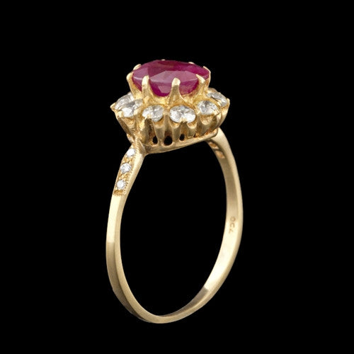 1.59ct Ruby & Diamond Ring