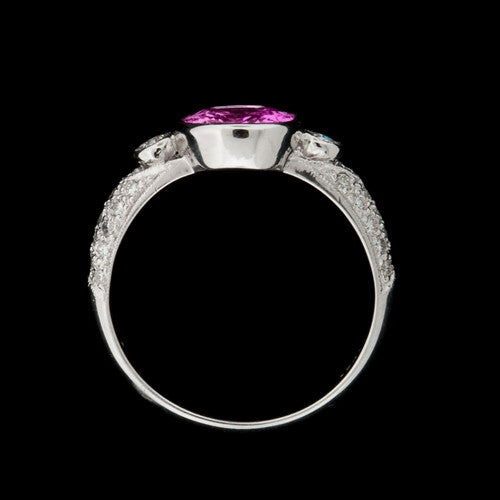 2.00ct tw Pink Sapphire & Diamond Ring