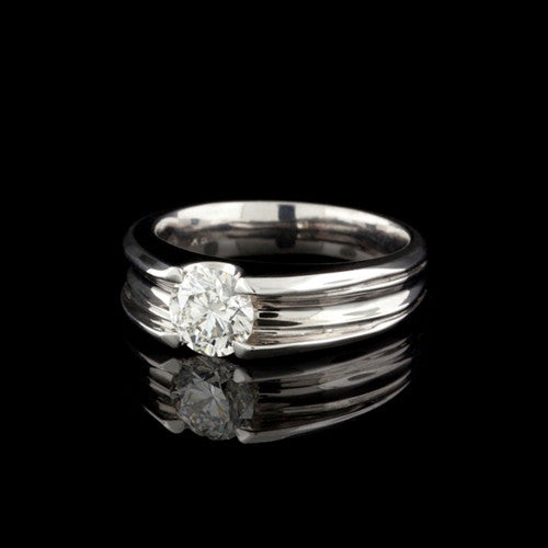 1.01ct EGL Round Diamond Solitaire Ring