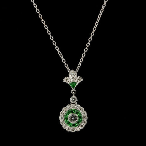 Diamond and Tsavorite Necklace