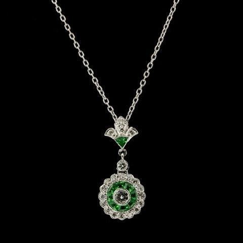 Diamond and Tsavorite Necklace