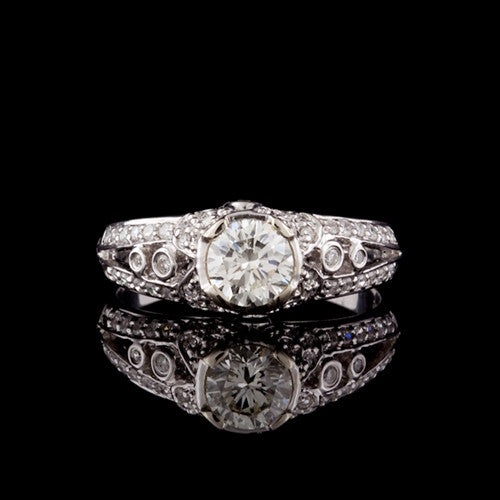 1.11ct tw Round Brilliant Cut Diamond Ring