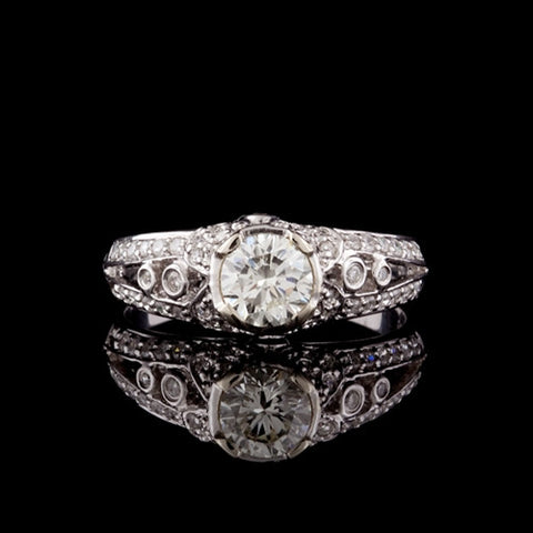 1.11ct tw Round Brilliant Cut Diamond Ring