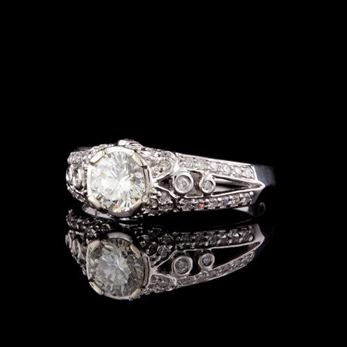 1.11ct tw Round Brilliant Cut Diamond Ring