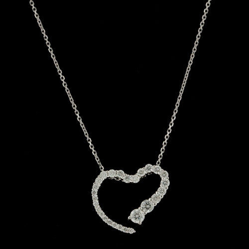 1.00ct tw Open Heart Diamond Necklace