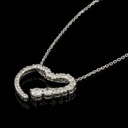 1.00ct tw Open Heart Diamond Necklace
