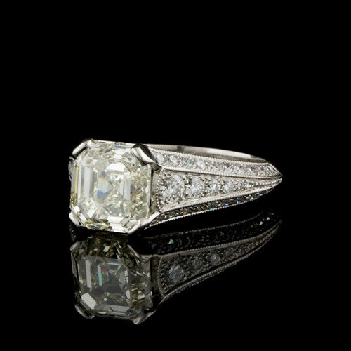 4.15ct tw Asscher Cut Diamond Ring