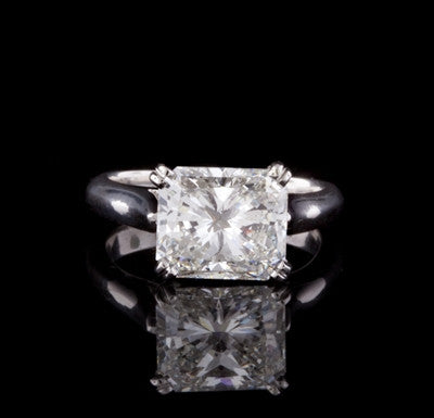 4.26ct Radiant Cut Diamond Ring