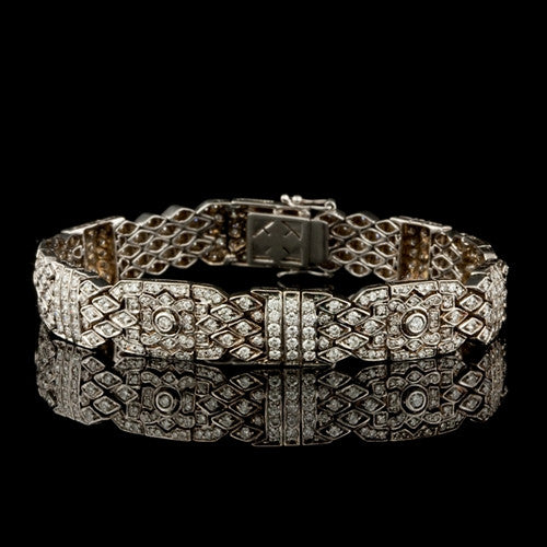 4.40ct tw Deco Style Diamond Bracelet2