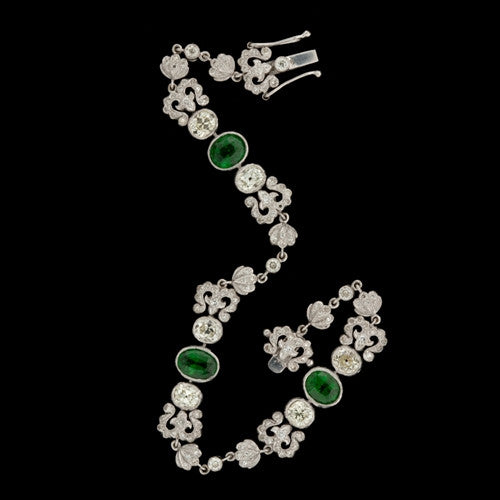 4.64ct Tsavorite & Diamond Bracelet2