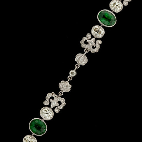 4.64ct Tsavorite & Diamond Bracelet