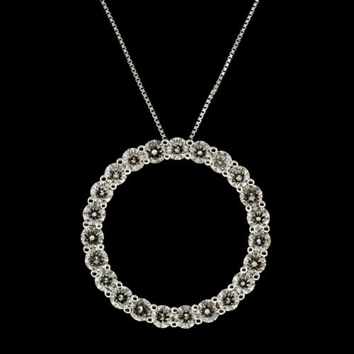 4.88ct tw Diamond Circle Necklace