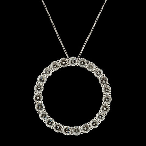 4.88ct tw Diamond Circle Necklace