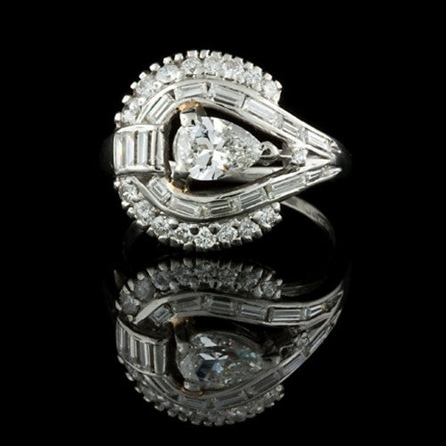 2.00ct tw Pear Center Diamond Ring